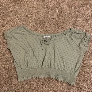 Off the shoulder crop top